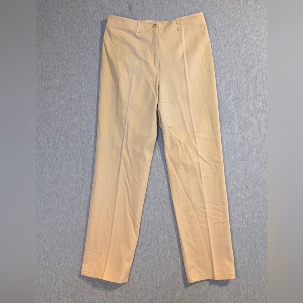 Lauren Ralph Lauren Dress Pants Women's 10 Khaki Tan Pleated Back Chino